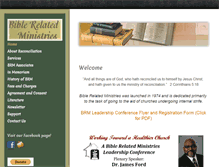 Tablet Screenshot of biblerelatedministries.org